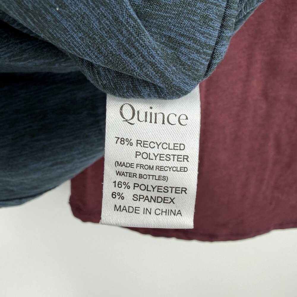 Quince Women's Flowknit Breeze Tee Size XS Heather Ocean Blue/Burgundy Lot of 3 - Picture 7 of 8